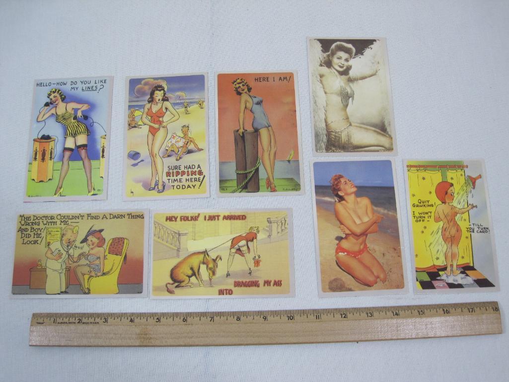 Eight 1999 Adult Post Cards