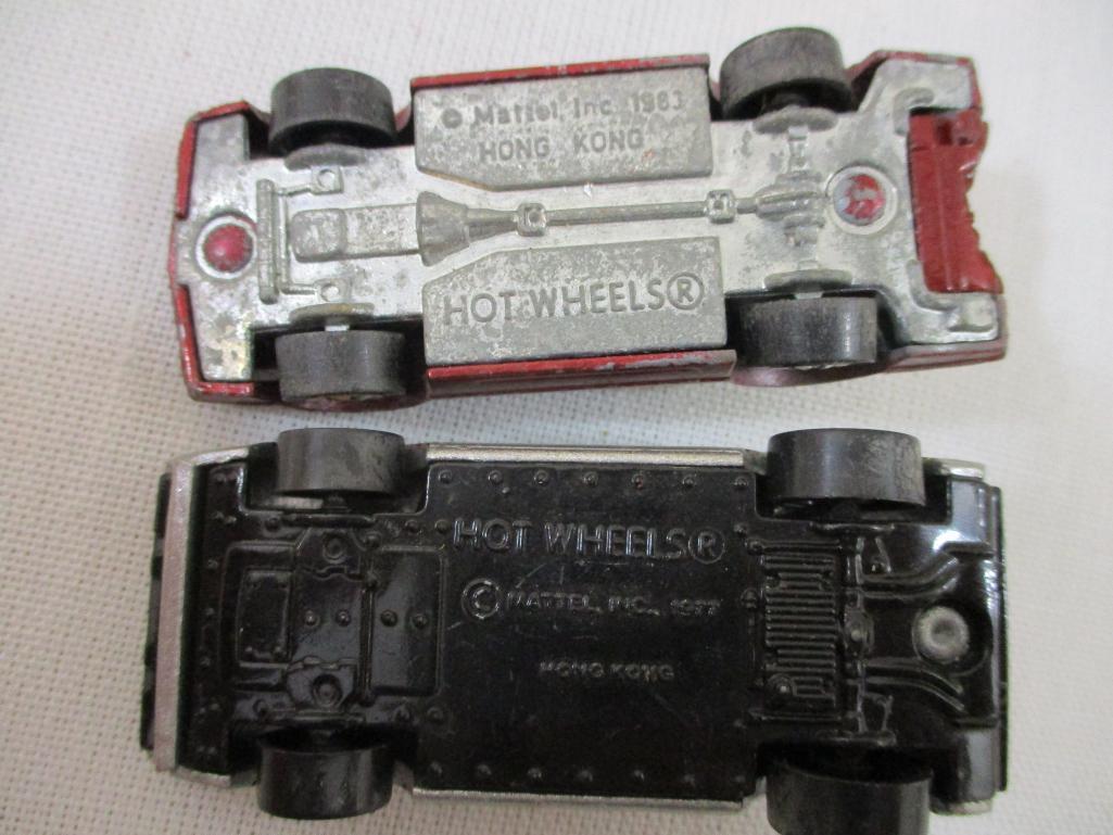 Nine Early Diecast Metal Cars from Hot Wheels, Road Champs, and Matchbox/Lesney, 1969-1983, see