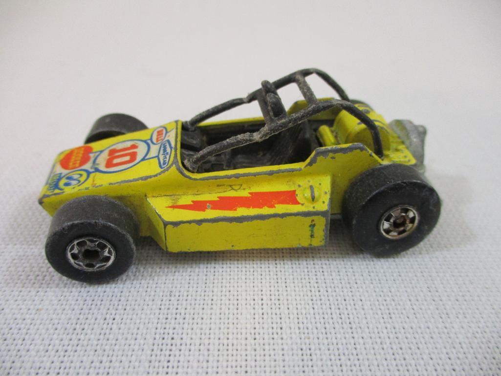 Nine Early Diecast Metal Cars from Hot Wheels, Road Champs, and Matchbox/Lesney, 1969-1983, see