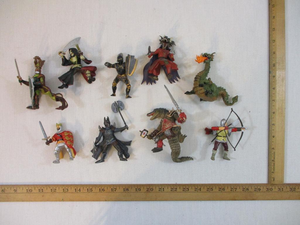 Assorted PAPO Medieval Figures, 1999-2000, 1 lb 6 oz