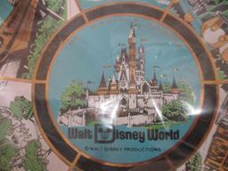 1970s Walt Disney World The Magic Kingdom Scalloped Souvenir Plate, 8 oz