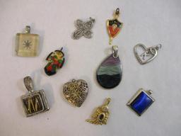 Assorted Pendants including heart, angel, senior 89 and more, 3 oz