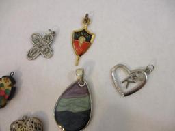 Assorted Pendants including heart, angel, senior 89 and more, 3 oz