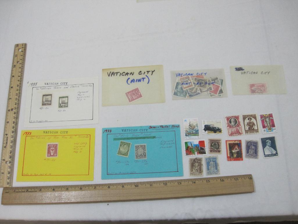 Postage Stamps from Vatican City some in Mint Condition