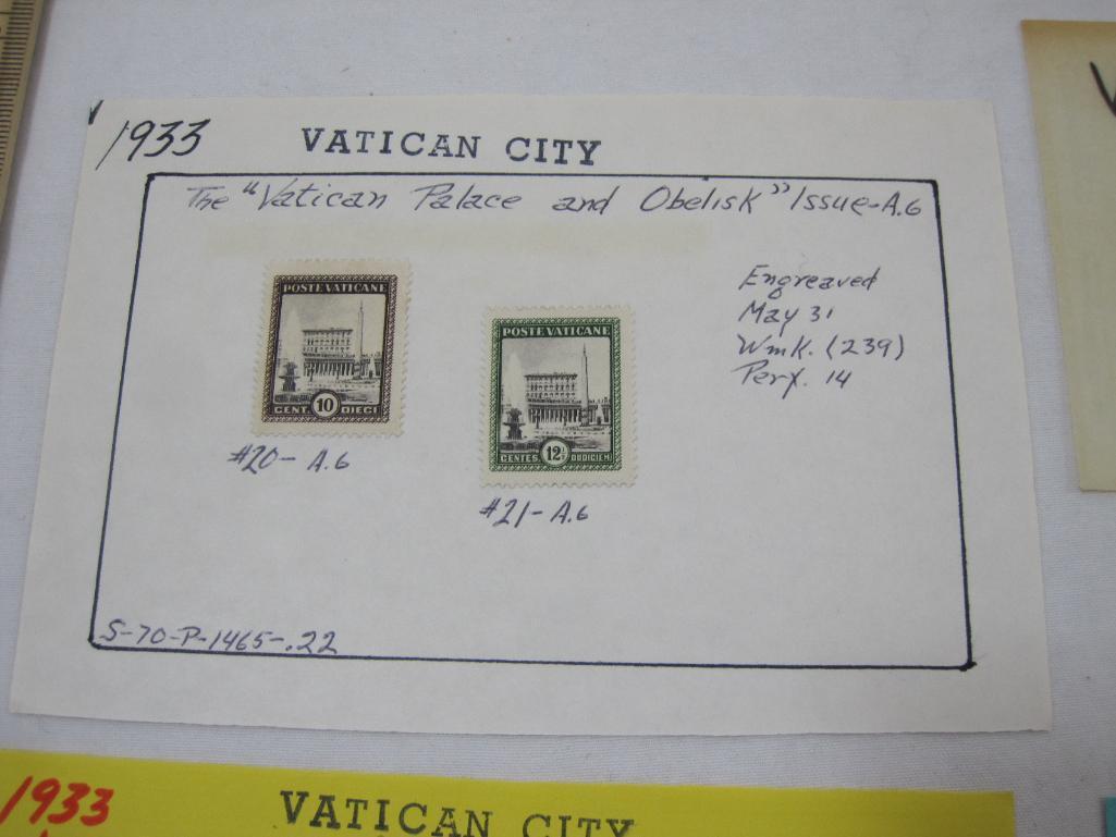 Postage Stamps from Vatican City some in Mint Condition