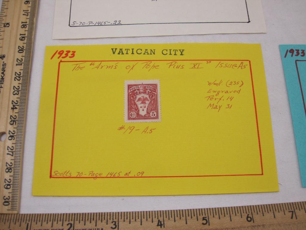 Postage Stamps from Vatican City some in Mint Condition