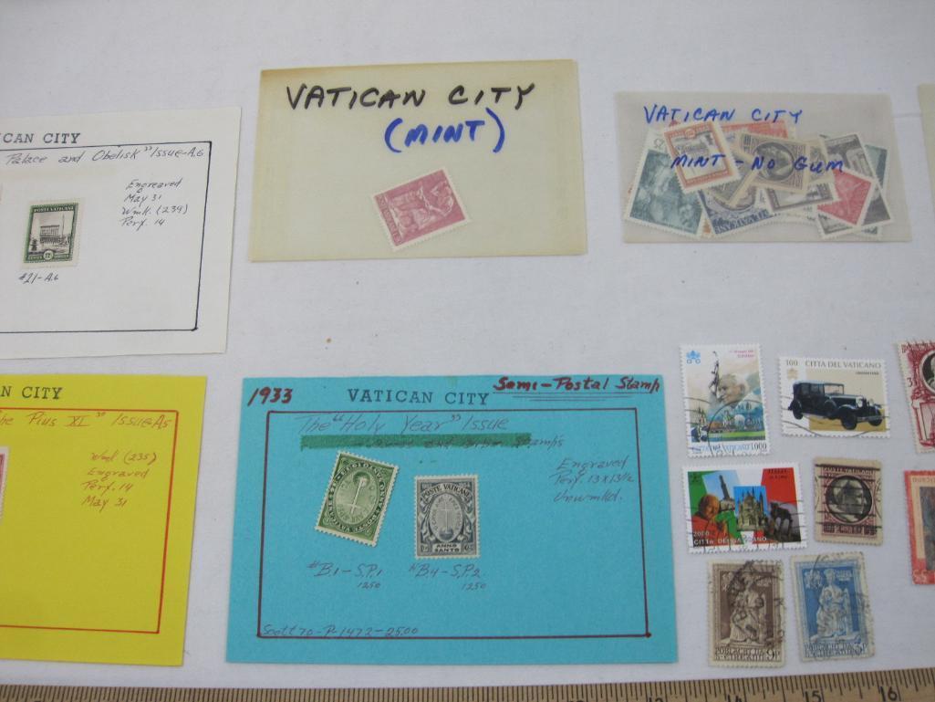 Postage Stamps from Vatican City some in Mint Condition