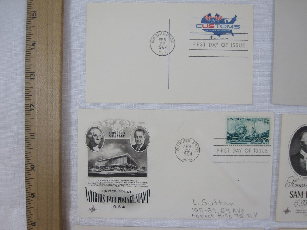 1960's First Day Covers including New York World's Fair, Sam Houston, Audubon and more