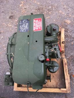 Military Standard Engine 2 Cylinder Air Cooled with shipping crate and manual