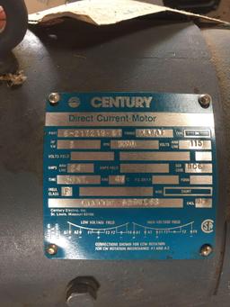 Century Direct Current Motor 3 KW Marine Service