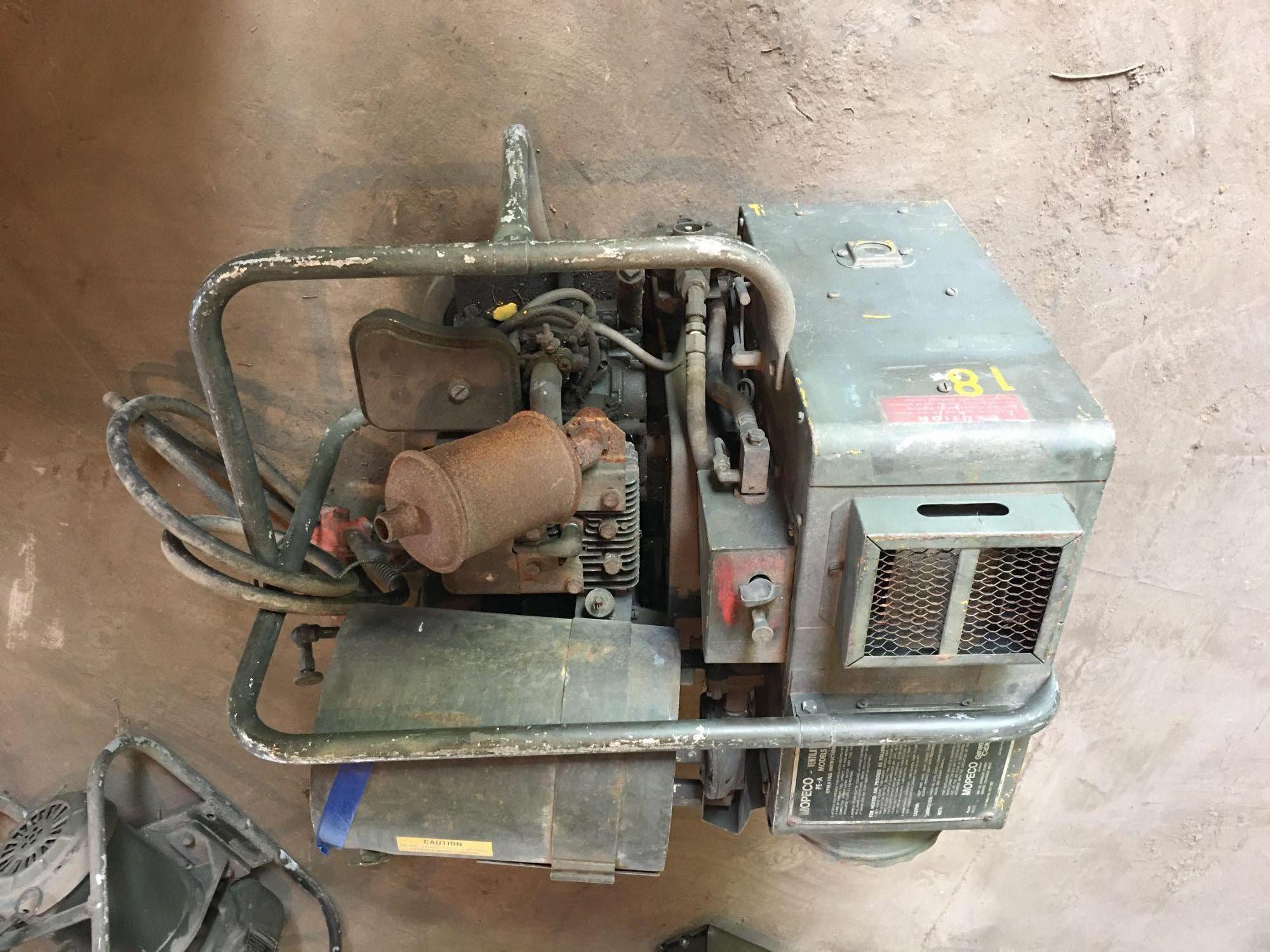 Mopeco Ventilating Heater PE-A Models AC Generator, restored, fuel in tank