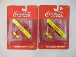 Two Coca-Cola 1932 Stearman Bi-Planes, sealed in original packaging, Gearbox Toys & Collectibles, 6