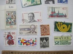 Assorted German Postage Stamps including Matthias Erzberger, Leopold Von Ranke, Ludwig Mies Van Der