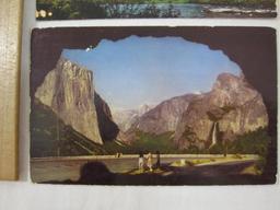 Nine Postcards Yosemite National Park, 1933, 1957 and others