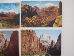 Postcards Zion National Park, 1937, 1943, 1973 and more