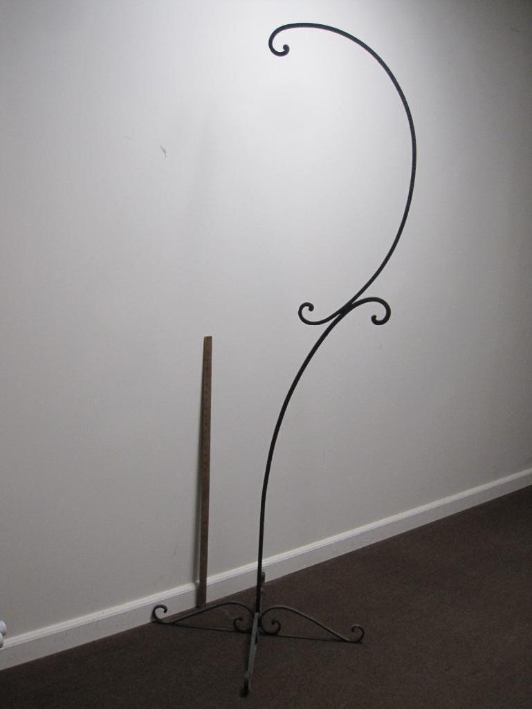 Hanging Stand, Wrought Iron, 6 ft Tall, Great for Plants or Bird Cage