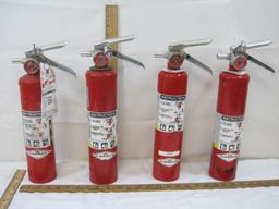 Four Amerex Fire Extinguishers, Not Commercially Certified, 3 Model #B417, 1 #A417842