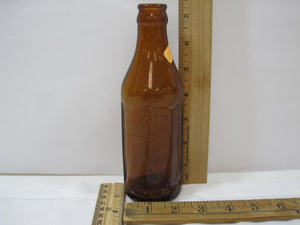 Assorted Vintage Glass Bottles, see pictures for details