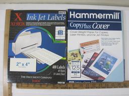 Lot of Printer Paper, including HP Premium Plus Photo Paper, Social Note Cards with Matching