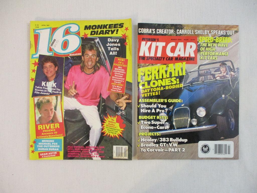 Lot of Vintage Magazines including Kit Car (March 1988), Monkee Spectacular (1968), 16 Magazine