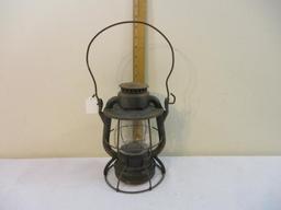 NYC Lines Dietz Vesta Railroad Lantern with Clear Glass Globe, 2 lbs 6 oz