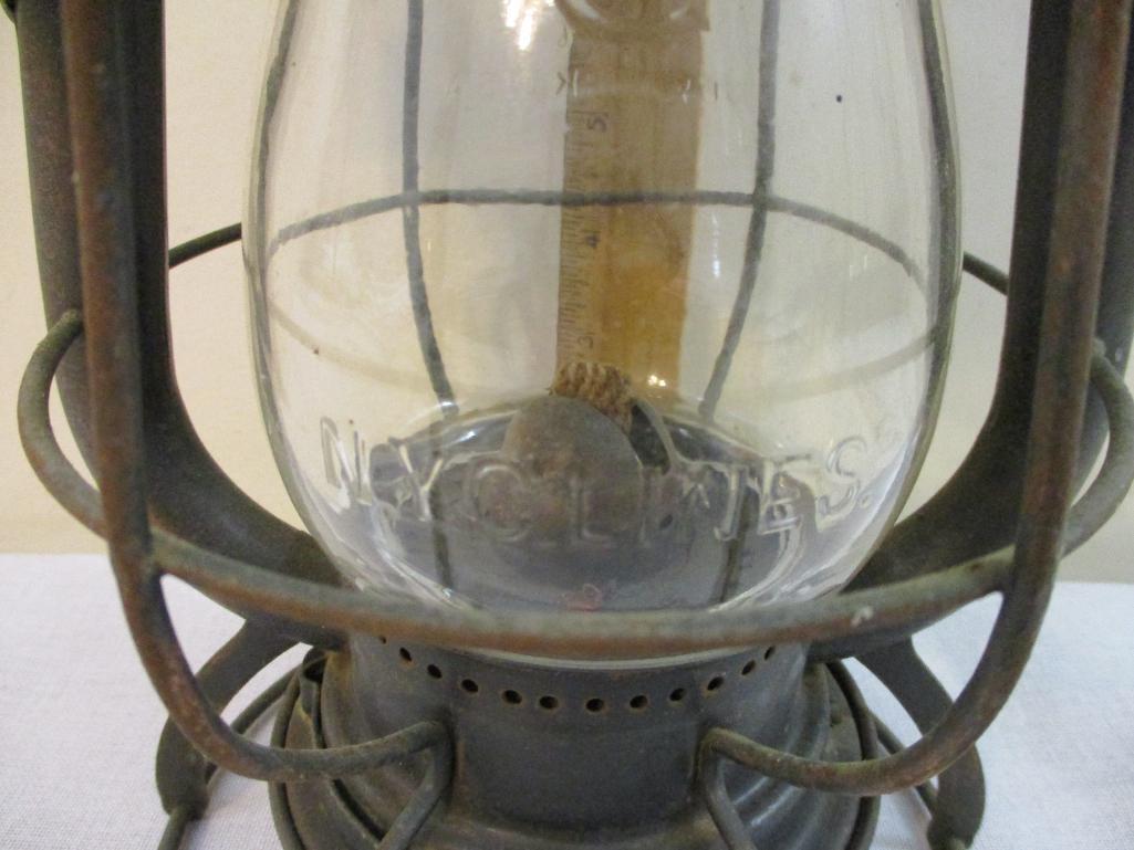 NYC Lines Dietz Vesta Railroad Lantern with Clear Glass Globe, 2 lbs 6 oz