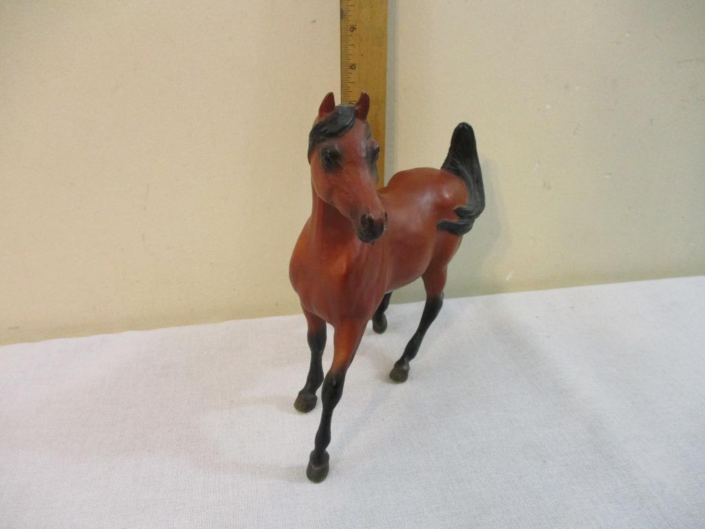 Set of Two Breyer Horses, brown with black mane & tail, Breyer Molding Co USA, 1 lb 5 oz