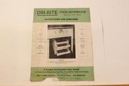4 Shelf Wooden Food Dehydrator with instructions