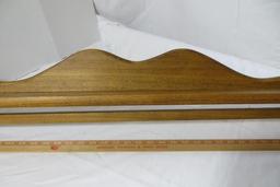 Wooden Plate Rack with Rod for Linen Display 41 1/4" long
