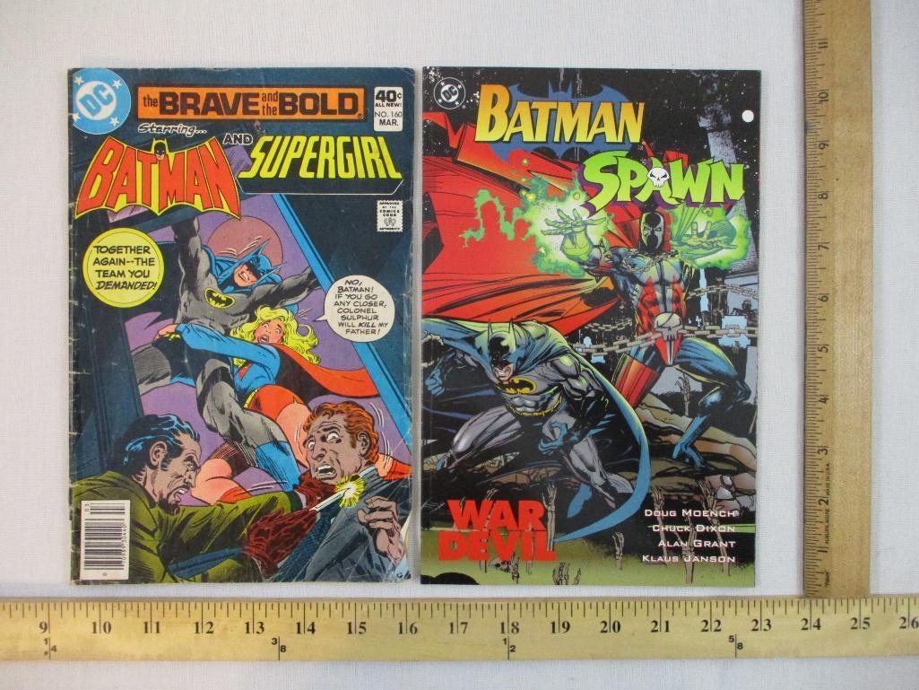 Two DC Batman Comics: The Brave & The Bold No 160 March 1980 and Batman Spawn War Devil 1994, 8 oz