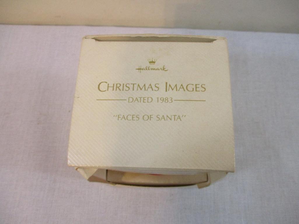 Six Vintage Christmas Ornaments from Hallmark, Precious Moments and Avon, 1 lb 2 oz