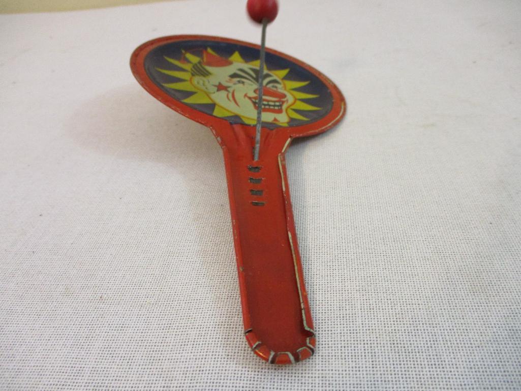 Vintage Tin Toy Noisemaker/Clapper, 2 oz