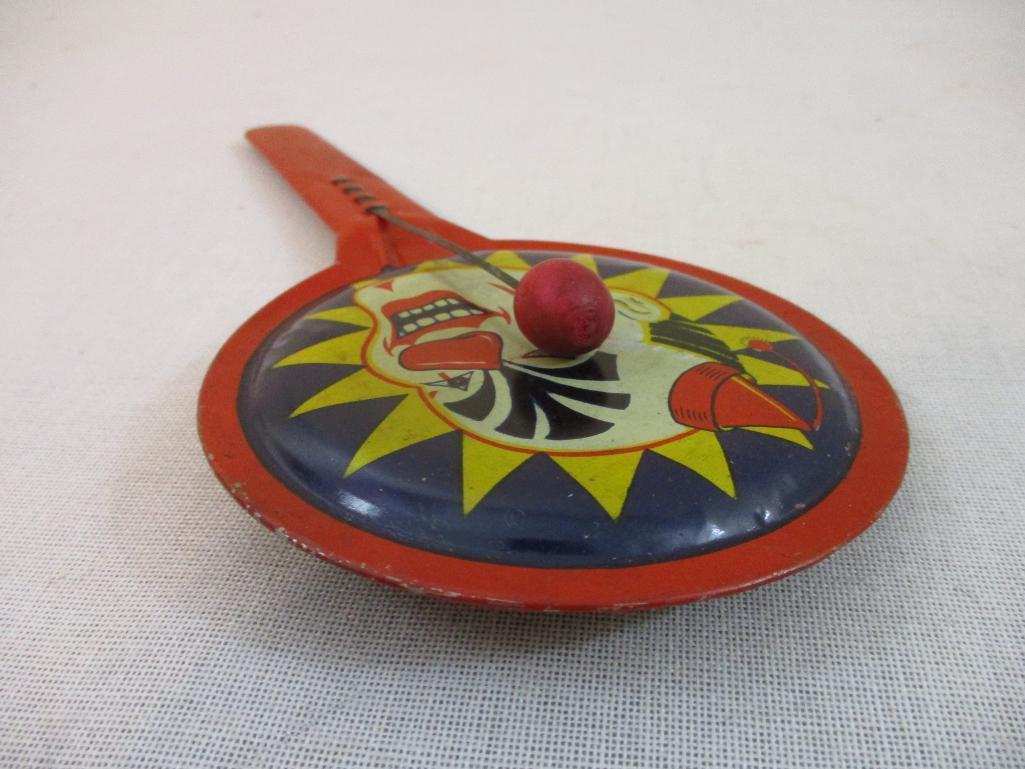 Vintage Tin Toy Noisemaker/Clapper, 2 oz