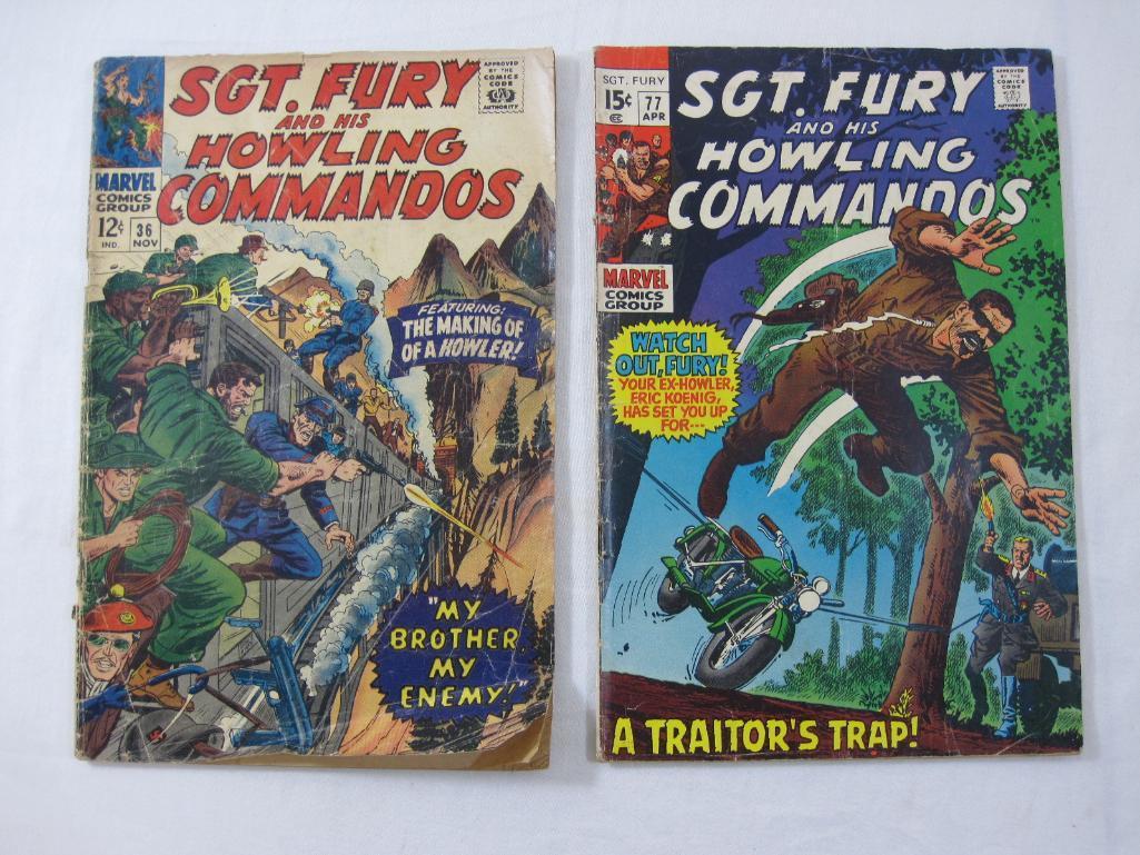 Sgt. Fury and His Howling Commandos Issue 77 Apr 1970 and Issue 36 Nov 1966