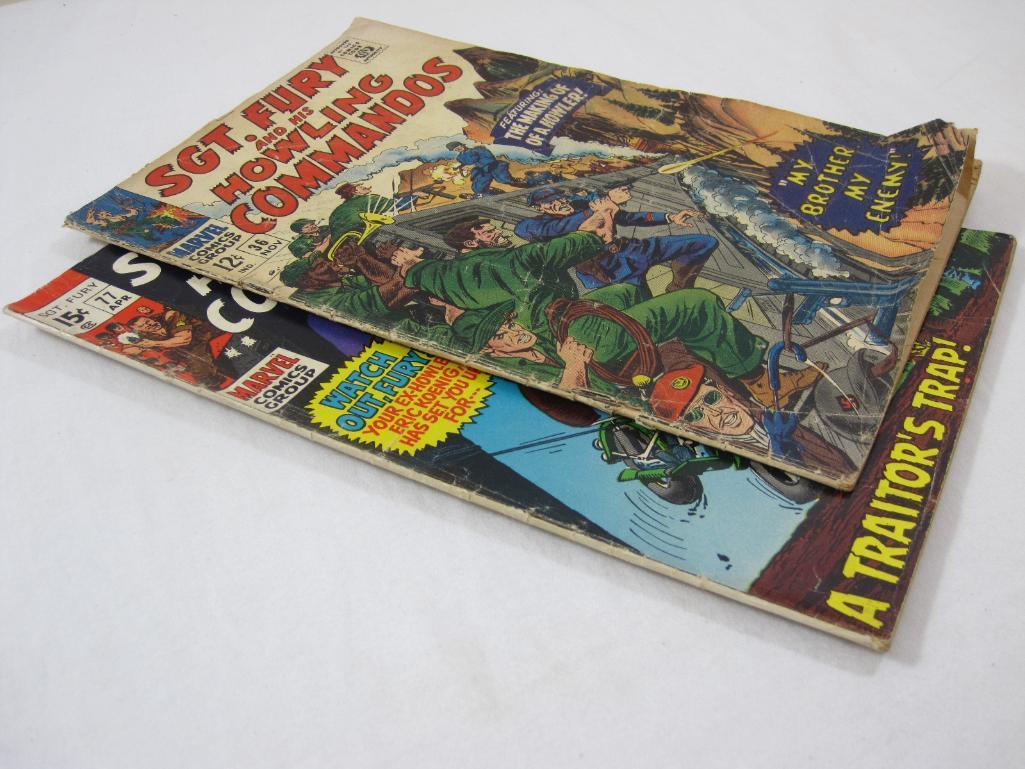 Sgt. Fury and His Howling Commandos Issue 77 Apr 1970 and Issue 36 Nov 1966