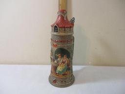 Vintage German Ceramic Stein, marked Germany 627, 2 lbs 7 oz