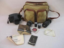 Olympus OM-2 Camera, Lens, Accessories, and Carrying Case, 6 lbs 2 oz