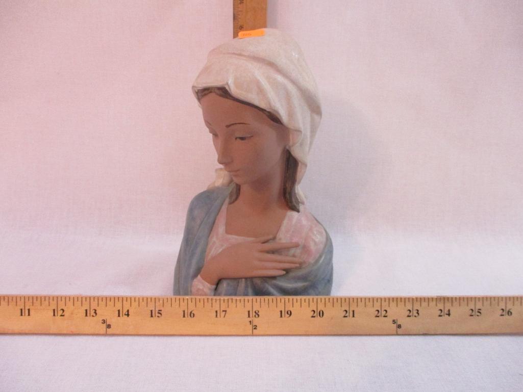 Lladro Matte Madonna Fine Porcelain Figure, made in Spain, 2 lbs