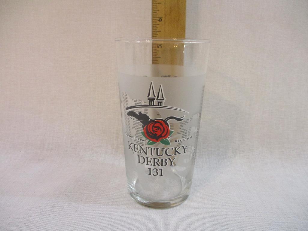 Five Kentucky Derby Glasses from 2000s, 2 lbs 2 oz