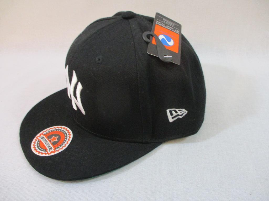 Two New York Yankees Hats including New Fashions of New York and MLB Authentic Collection