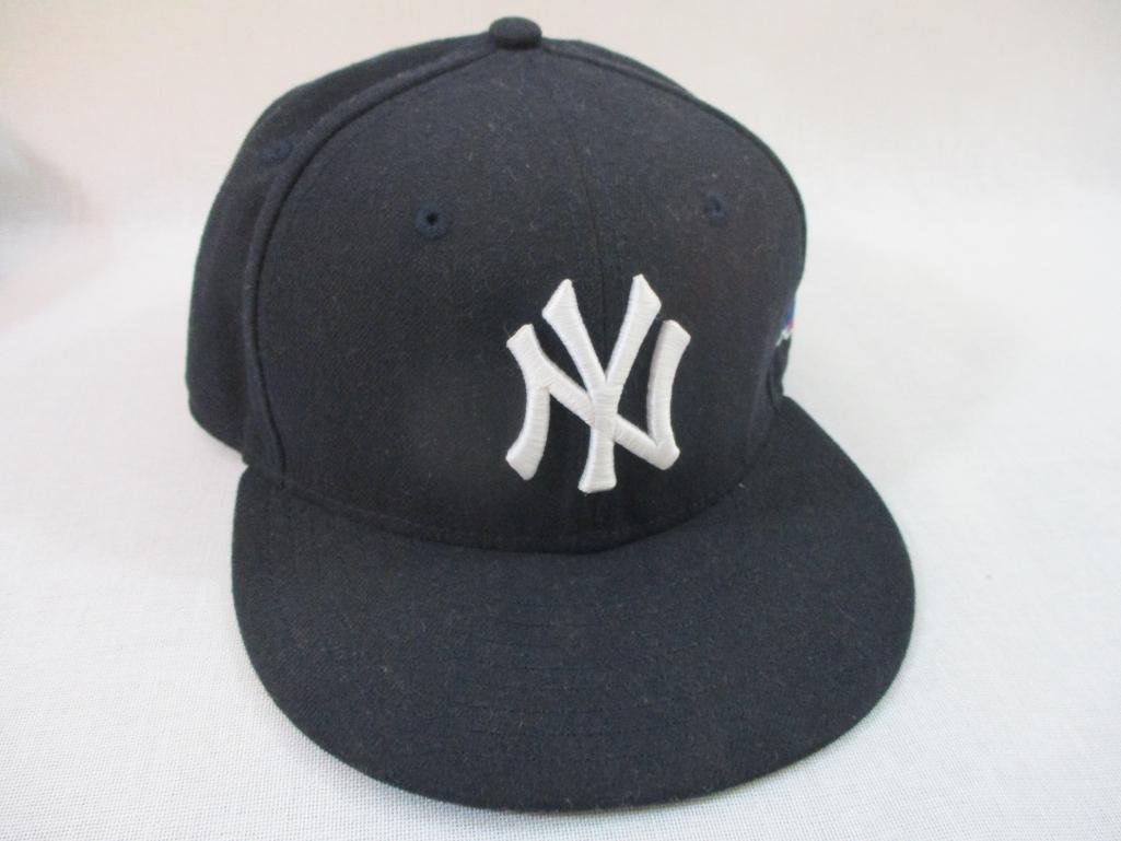 Two New York Yankees Hats including New Fashions of New York and MLB Authentic Collection