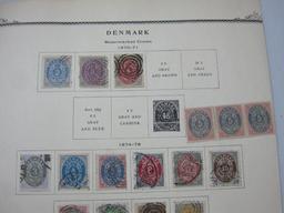 1870 to 1899 Denmark Postage Stamps, hinged