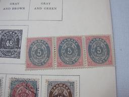 1870 to 1899 Denmark Postage Stamps, hinged