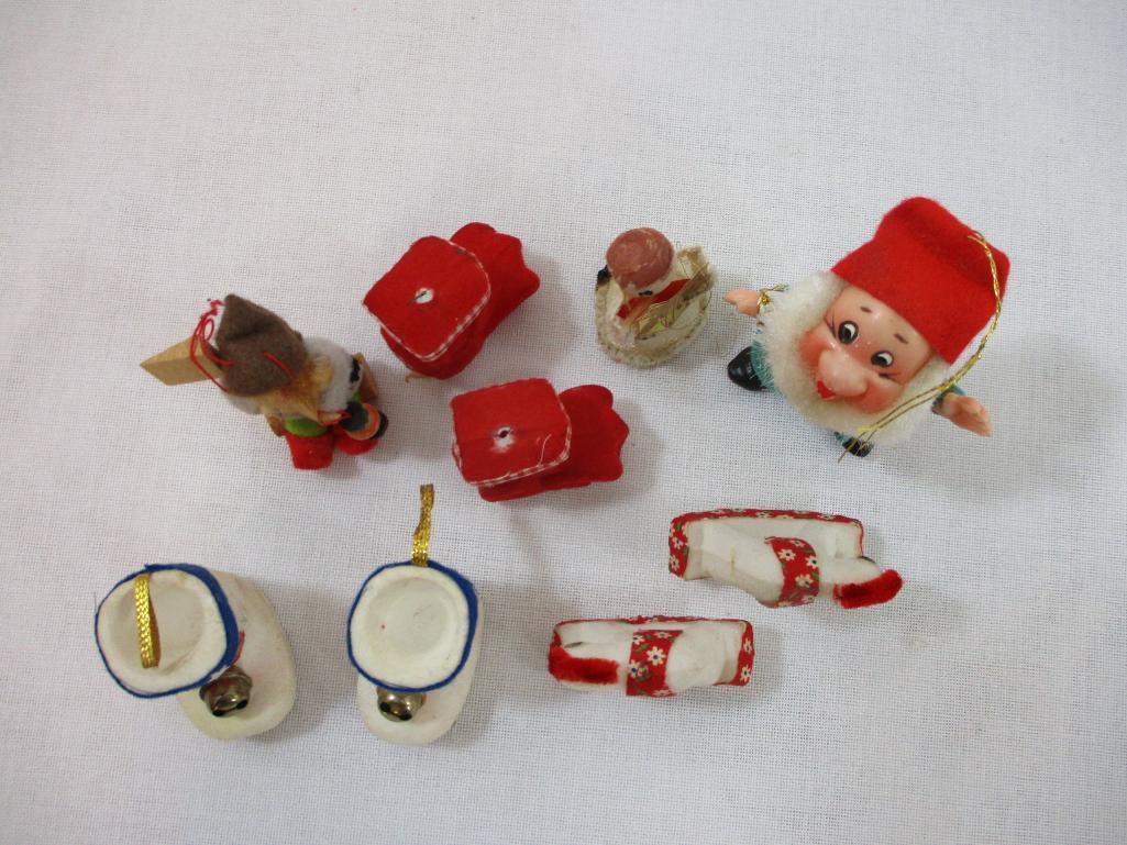 Vintage Flocked Christmas Ornaments and more, 3oz