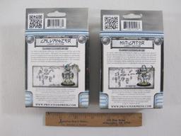 Two NIB Warmachine Convergence of Cyriss Miniatures: Galvanizer Light Vector (PIP 36024) and