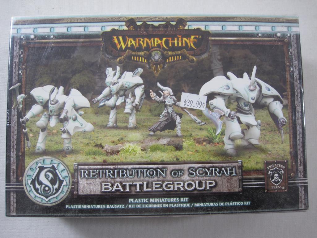 NIB Warmachine Retribution of Scyrah Battlegroup Plastic Miniatures Kit, PIP 35075, sealed