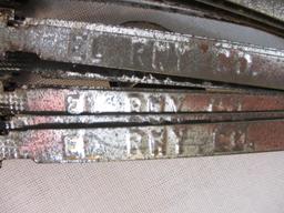 EL RWY Erie Lackawanna Railway Metal Security Tags for Luggage and Freight, see pictures for