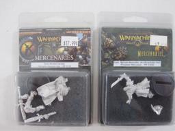 Two NIB Warmachine Mercenaries Miniatures: Savio Montero Acosta Thamarite Character Solo (PIP 41132)