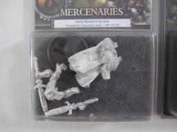 Two NIB Warmachine Mercenaries Miniatures: Savio Montero Acosta Thamarite Character Solo (PIP 41132)