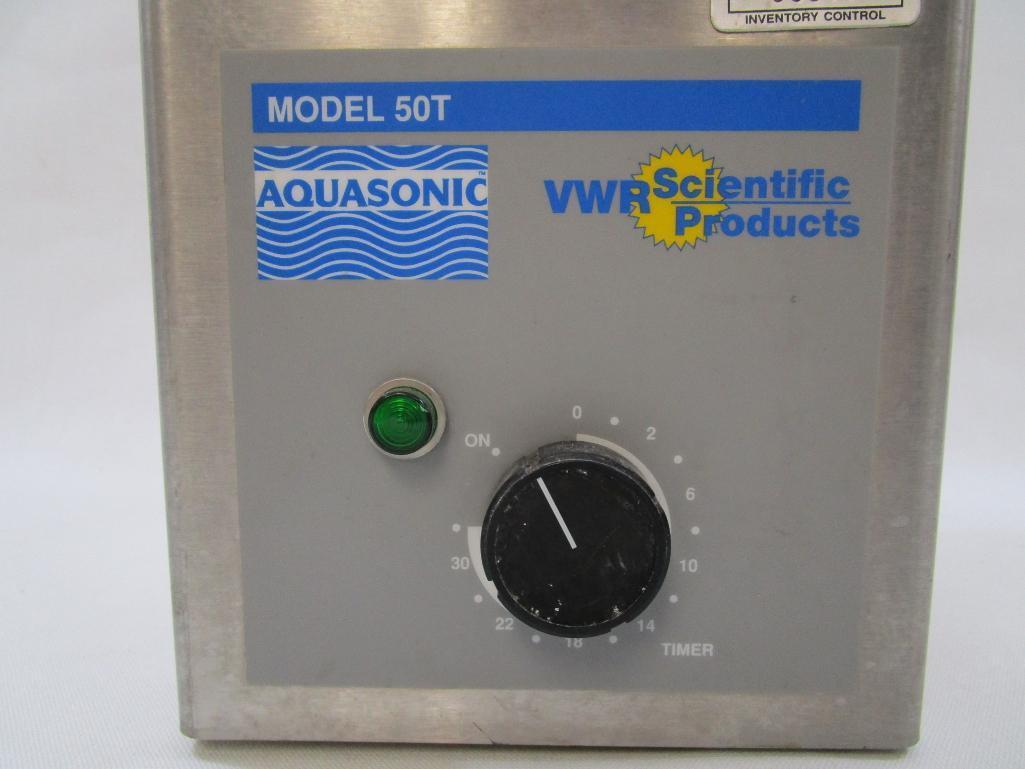 VWR Scientific Products Aquasonic Model 50T Ultrasonic Cleaner, Stainless Steel